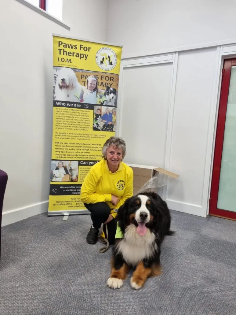 Odin & Jane working for Paws for Therapy